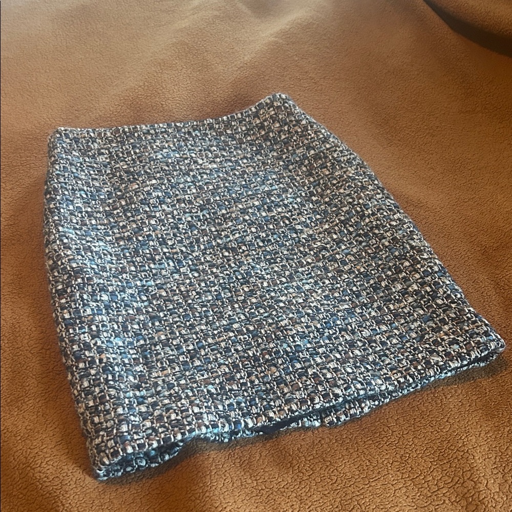 Blue Tweed Women's Skirt - Picture 5 of 13